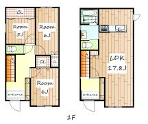 1階間取り(西側・東側)